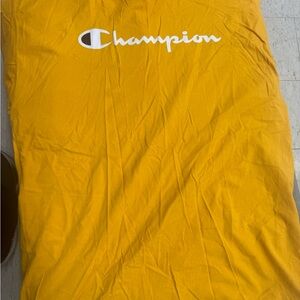 Champion Yellow Logo Tee with White Script